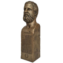 Load image into Gallery viewer, Hippocrates the father of Western medicine - Statue with Hippocratic Oath in Greek