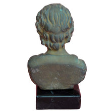 Load image into Gallery viewer, Homer small bust figurine on marble base - Epic Poet - Iliad - Odyssey - Omiros