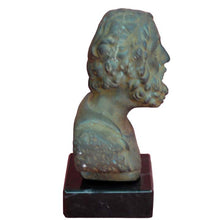 Load image into Gallery viewer, Homer small bust figurine on marble base - Epic Poet - Iliad - Odyssey - Omiros