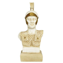 Load image into Gallery viewer, Ares God of war small Alabaster aged bust - Greek God of Olympus
