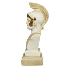 Load image into Gallery viewer, Ares God of war small Alabaster aged bust - Greek God of Olympus