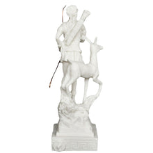 Load image into Gallery viewer, Artemis Goddess of Hunt Alabaster Small Statue - Diana Mistress of Animals