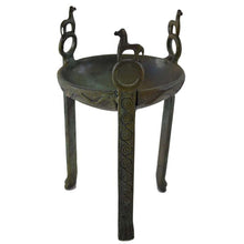 Load image into Gallery viewer, Bronze small Tripod with Horses - Homer Winner Prize - God Apollo Delphi Oracle