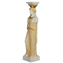 Load image into Gallery viewer, Caryatid Alabaster aged small statue Porch of the Maidens Erechtheion Acropolis