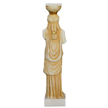 Load image into Gallery viewer, Caryatid Alabaster aged small statue Porch of the Maidens Erechtheion Acropolis