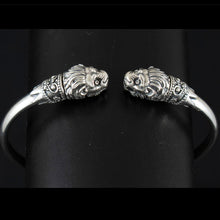 Load image into Gallery viewer, Lions Head Silver Bracelet - Symbol of Strength