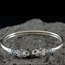 Load image into Gallery viewer, Lions Head Silver Bracelet - Symbol of Strength