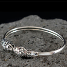Load image into Gallery viewer, Lions Head Silver Bracelet - Symbol of Strength