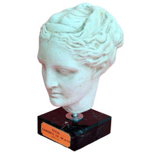 Load image into Gallery viewer, Hygieia small head on marble base - Goddess of Health Healing - Apollo daughter