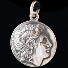 Load image into Gallery viewer, Alexander The Great Silver Coin Pendant - Macedonia King Lysimachos