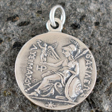 Load image into Gallery viewer, Alexander The Great Silver Coin Pendant - Macedonia King Lysimachos