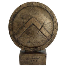 Load image into Gallery viewer, King Leonidas shield small sculpture - Spartans Ultimate Warriors Thermopylae