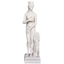 Load image into Gallery viewer, Kore Alabaster statue Sculpture - Ancient Greek Maiden Korai