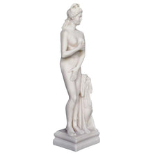Load image into Gallery viewer, Kore Alabaster statue Sculpture - Ancient Greek Maiden Korai