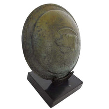 Load image into Gallery viewer, Bronze mini shield with Wild Boar and Greek Meander Design