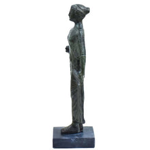 Load image into Gallery viewer, Kore Ancient Greek Women Bronze figurine sculpture Maiden Korai - Museum Replica
