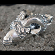 Load image into Gallery viewer, Sterling Silver X-Large Pendant Capricorn Head - Ancient Greece