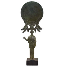Load image into Gallery viewer, Bronze Mirror Aphrodite and Eros figurine sculpture - Museum Replica
