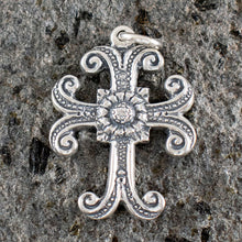 Load image into Gallery viewer, Byzantine Silver Cross - 925 Sterling Silver
