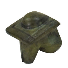 Load image into Gallery viewer, Cycladic contemplation thinking bronze figurine - Ancient Modern Art Abstract