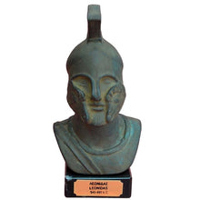 Load image into Gallery viewer, Leonidas small head bust on marble base - King of the Spartans Ultimate Warrior