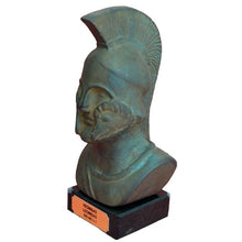 Load image into Gallery viewer, Leonidas small head bust on marble base - King of the Spartans Ultimate Warrior