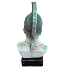 Load image into Gallery viewer, Leonidas small head bust on marble base - King of the Spartans Ultimate Warriors