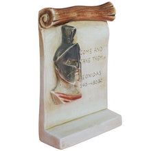 Load image into Gallery viewer, Leonidas small relief with Quote - Spartans King - Thermopylae Battle - Persians