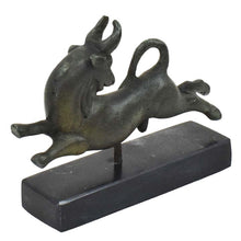 Load image into Gallery viewer, Bull Leaping small Bronze Item - Minoan Period Fresco - Ancient Greece Crete