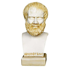 Load image into Gallery viewer, Aristotle Alabaster aged bust - Father of Western Philosophy - Aristotelis