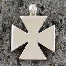 Load image into Gallery viewer, Byzantine Silver Cross - Knights templar Iron Cross Patee - 925 Silver item