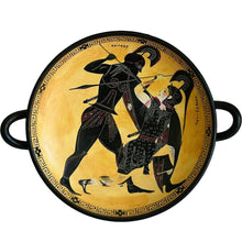 Load image into Gallery viewer, Achilles and Penthesileia Black Figure small Kylix Vase by Exekias - British Museum