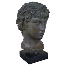 Load image into Gallery viewer, Antinous Bust with Bronze color effect - Ancient Rome Emperor Hadrian favorite