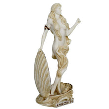 Load image into Gallery viewer, Aphrodite Alabaster aged statue - Goddess Of Love Beauty Fertility Procreation