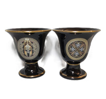 Load image into Gallery viewer, Pegasus and Helmet Design Pythagorean 2 cups high quality set Pythagoras black