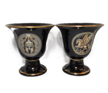 Load image into Gallery viewer, Pegasus and Helmet Design Pythagorean 2 cups high quality set Pythagoras black