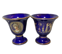Load image into Gallery viewer, Goddess Athena and Parthenon Design 2 cup set Pythagorean Cup color blue