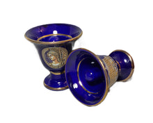 Load image into Gallery viewer, Goddess Athena and Parthenon Design 2 cup set Pythagorean Cup color blue