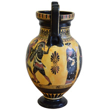 Load image into Gallery viewer, Achilles Hector Menelaos Paris - Trojan War Theme - Amphora Vase