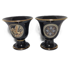 Load image into Gallery viewer, Griffin and Helmet Design Pythagorean 2 cups high quality set Pythagoras black