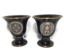 Load image into Gallery viewer, Griffin and Helmet Design Pythagorean 2 cups high quality set Pythagoras black