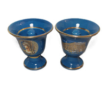 Load image into Gallery viewer, Goddess Athena and Parthenon Design 2 cup set Pythagorean Cup color petrol