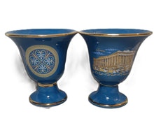 Load image into Gallery viewer, Goddess Athena and Parthenon Design 2 cup set Pythagorean Cup color petrol