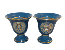 Load image into Gallery viewer, Medusa and Helmet Design Pythagorean 2 cups high quality set Pythagoras color petrol