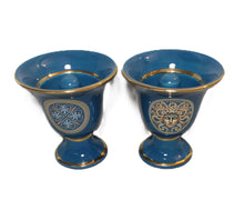 Load image into Gallery viewer, Medusa and Helmet Design Pythagorean 2 cups high quality set Pythagoras color petrol