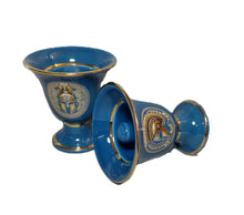 Load image into Gallery viewer, Spartan Helmet Design Pythagorean 2 cups high quality petrol color set