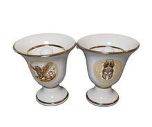 Load image into Gallery viewer, Griffin and Helmet Design Pythagorean 2 cups high quality set Pythagoras white
