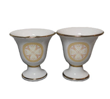 Load image into Gallery viewer, Griffin and Helmet Design Pythagorean 2 cups high quality set Pythagoras white