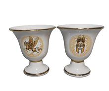 Load image into Gallery viewer, Pegasus and Helmet Design Pythagorean 2 cups high quality set Pythagoras white