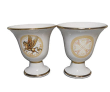 Load image into Gallery viewer, Pegasus and Helmet Design Pythagorean 2 cups high quality set Pythagoras white